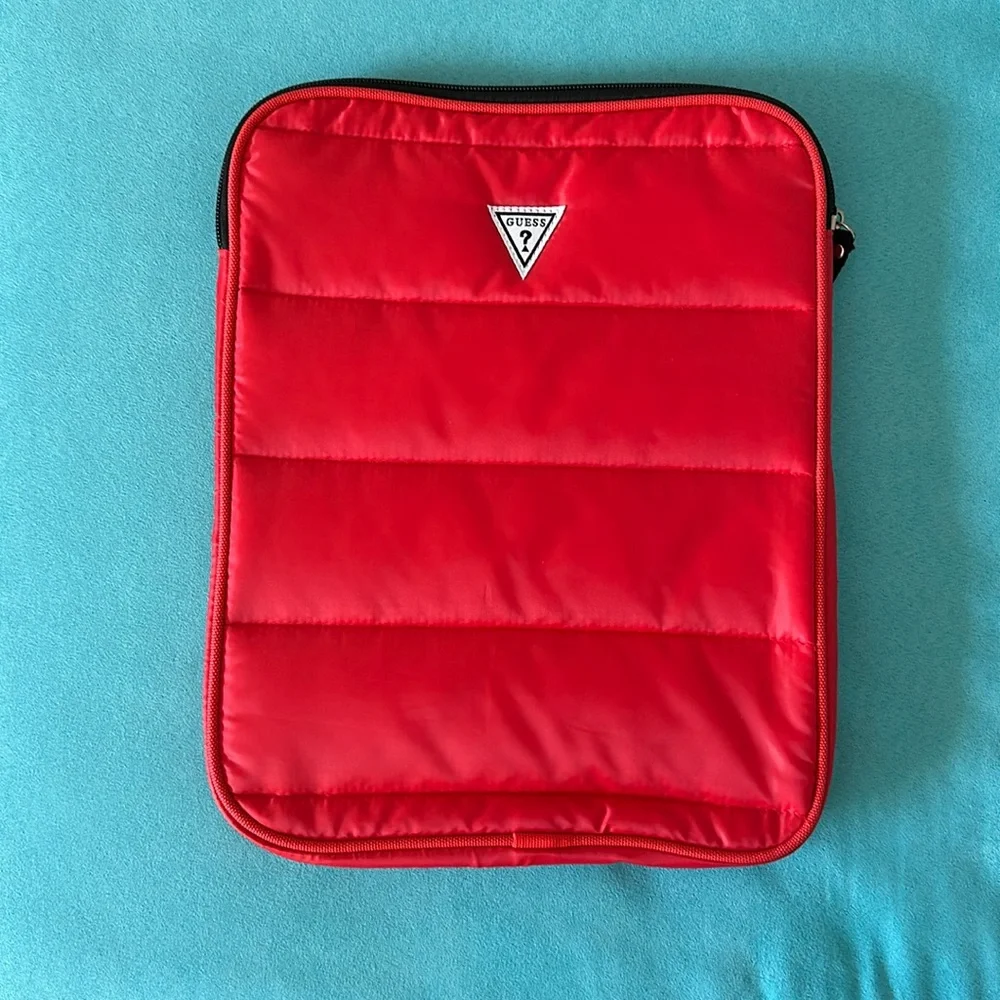 NWOT Guess Tablet iPad Case in Red iPad Protector Lightly Padded